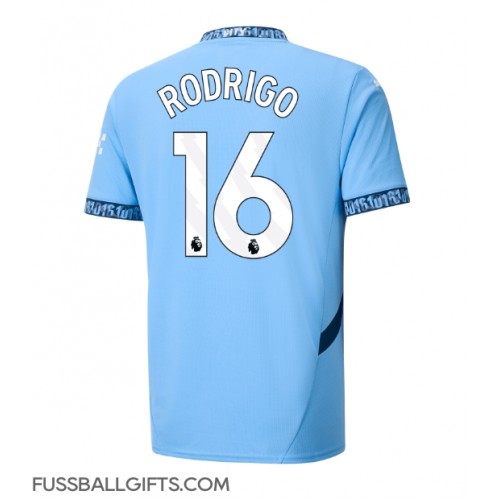 Manchester City Rodri Hernandez #16 Fußballbekleidung Heimtrikot 2024-25 Kurzarm